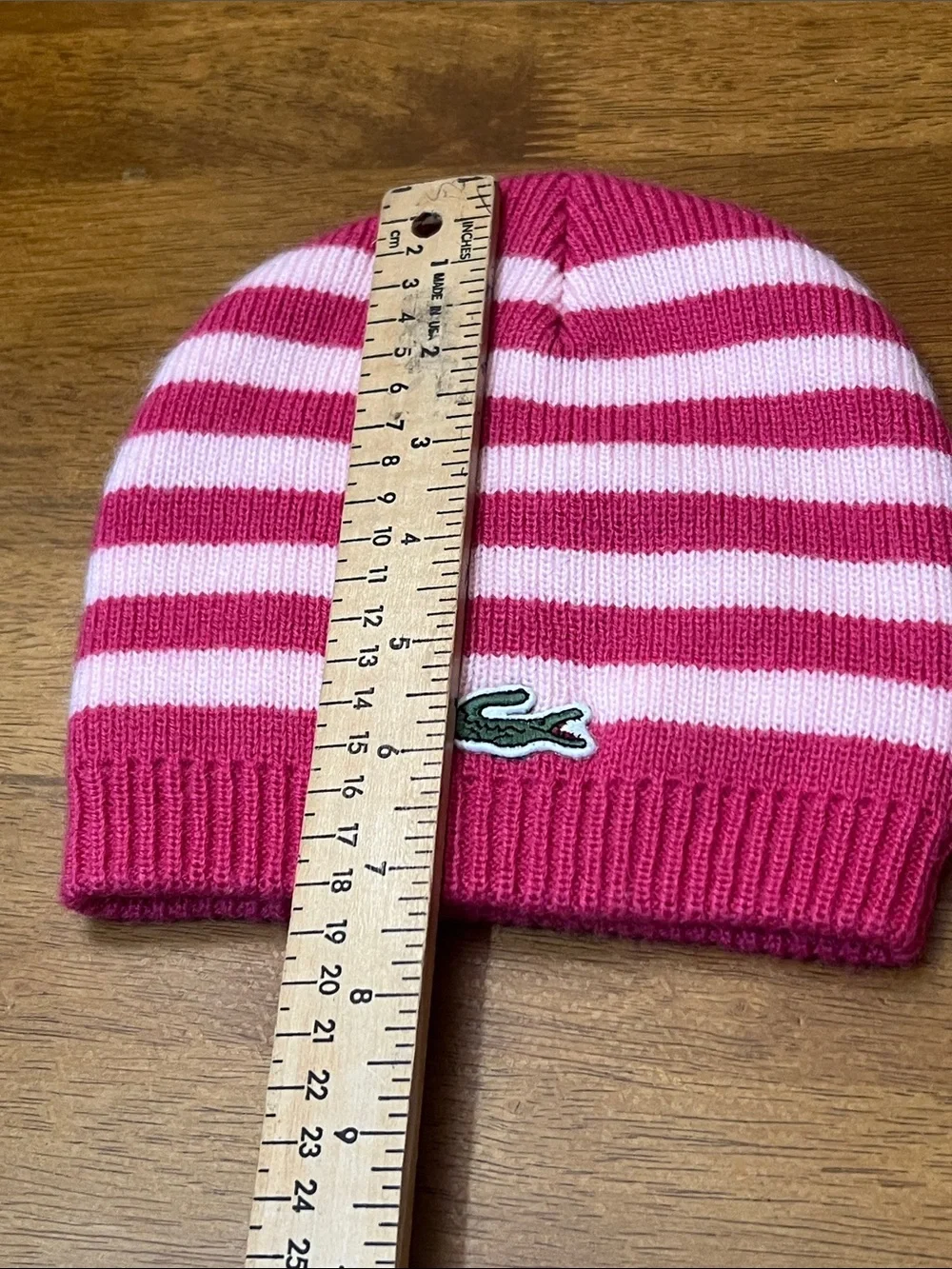 Lacoste knit beanie